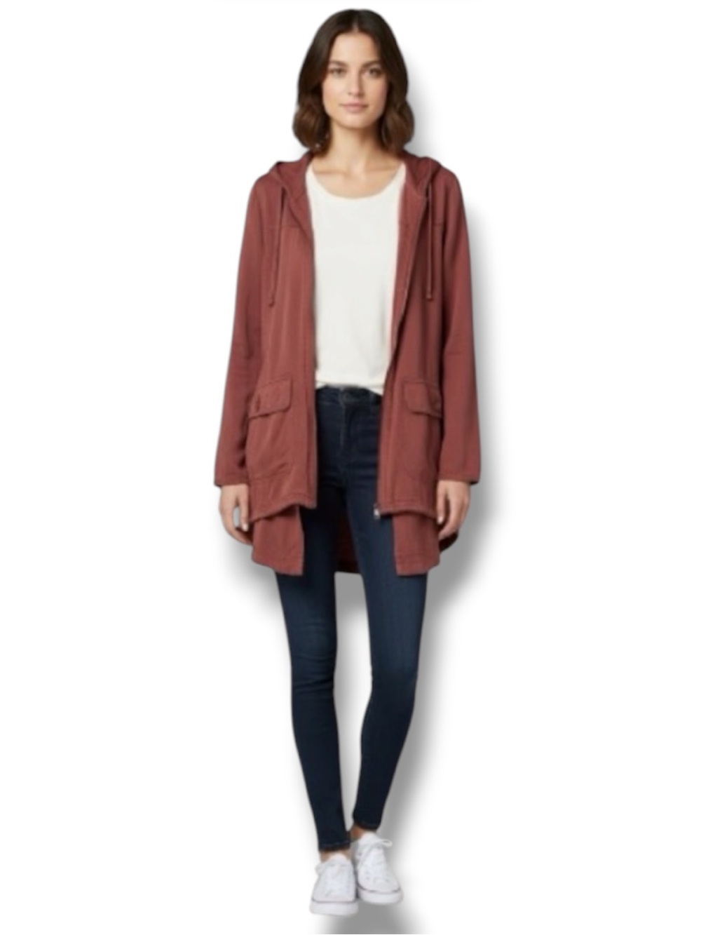 SERRA Jacket Dusty Rose Hooded Utility Boho Coastal Grandma Gorpcore Women’s M